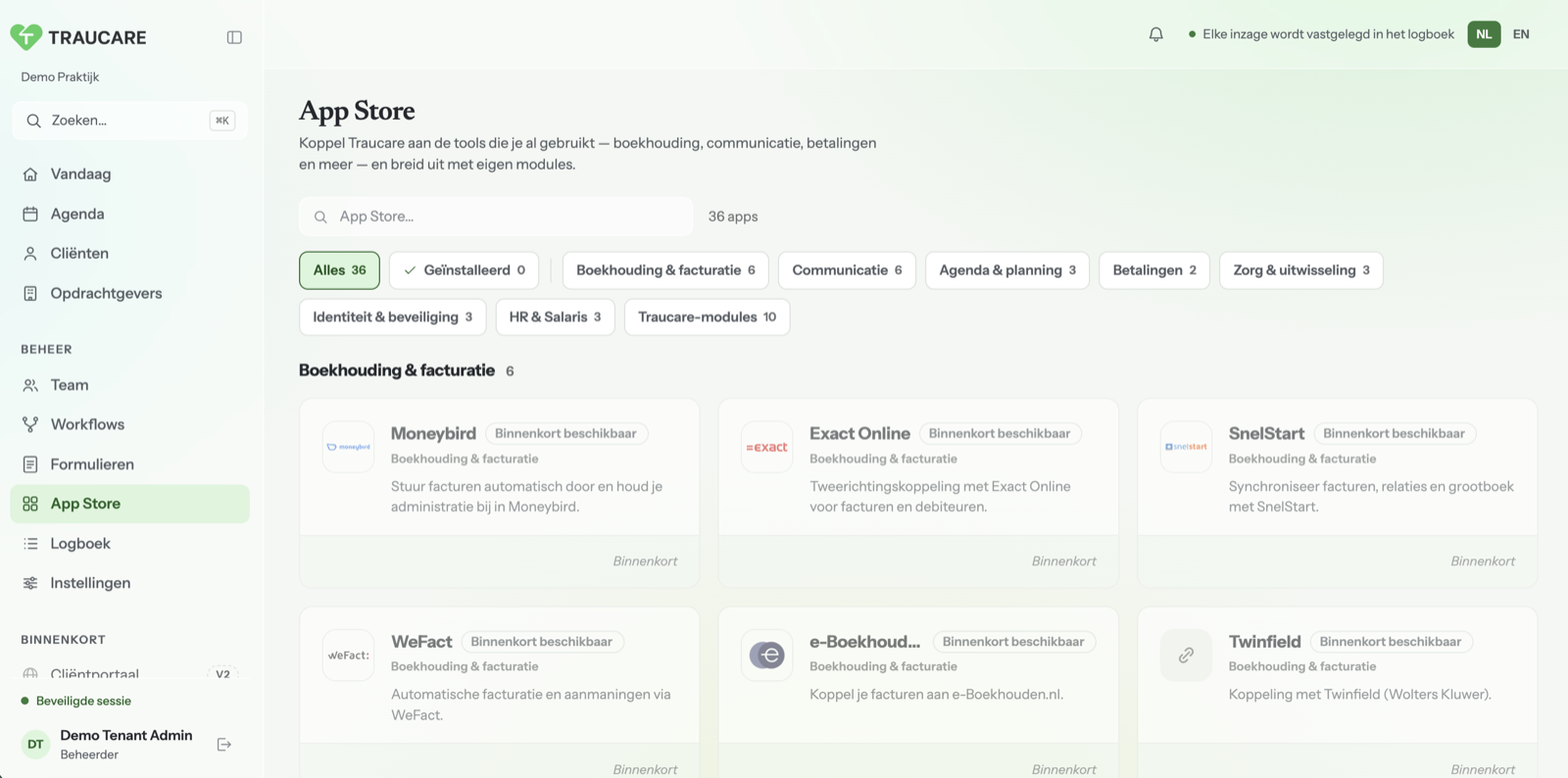 App Store in Traucare